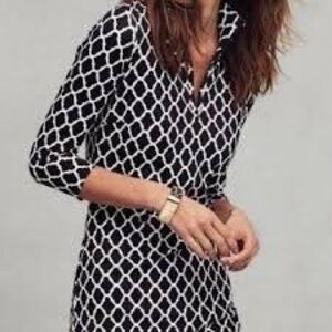 J McLaughlin black and white dress size small